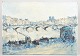 Pont d'Austerlitz, Paris, expressionist oil paintingExpressionist cityscape depicting the ...