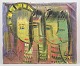 Louis Zelig, oil on canvas, listed Swedish-Romanian visual artist.Expressive figurative ...