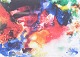 Gerhard Richter, offset print, internationally acclaimed German visual artist.Abstract ...