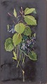 Danish floral still life, oil on board.Naturalistic floral still life depicting violets, ...