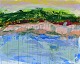 Frank, Niels (1946 - ) Denmark: Aarhus by Rain, 2026. Acrylic on canvas. Signed: NF and verso ...