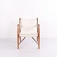 Finn Juhl Walnut Lounge Chair with Light Fabric from 1952