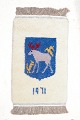 Jämtland Swedish handwoven rya carpet.Handwoven wool rya carpet with a deep pile featuring ...