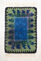 Swedish handwoven rya carpet.Handwoven wool rya carpet with a deep pile featuring an ...