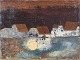 Per Damm, oil on canvas, listed Danish visual artist.Modernist landscape inspired by the ...