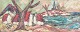 Henry D'Anty, oil on canvas, listed French artist.Expressive landscape depicting a coastal ...