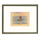 Jens Søndergaard, 1895-1957, drawing of a ship at the ...