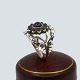 Georg Jensen silver jewellery.Georg Jensen; Moonlight Blossom ring made of sterling silver set ...