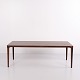 Rectangular Rosewood Coffee Table with Round Tapered ...
