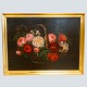 I. L. Jensen's school oil painting. I. L. Jensen school, oil on canvas. With flowers in a ...