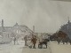 Framed photo from old Copenhagen circa 1910, Photo dimensions 23.5cm x 17cm, With frame 30.5cm x ...
