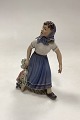 Dahl Jensen Figurine Garden Girl with Vegetables No. 1301