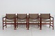 Hans J. Wegner (1914-2007)A set of 4 armchairs model JH 507 made of solid teak with oil ...