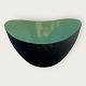 Krenit organically shaped salad bowl, green / Turquoise enamel, 18.5cm wide, 10cm high, Design ...