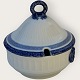 Royal Copenhagen, Blue fan, Small tureen / lidded bowl / sauce tureen, #1212/11506, 15cm high, ...