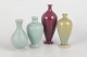 Per Liljegren, set of four miniature vases.
