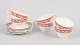 Marlborough Royal Petal, set of six teacups with matching saucers.Classic English porcelain ...