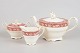 Marlborough Royal Petal, set of three tea service pieces.Elegant English porcelain tea ...