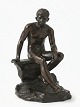 Large Italian Grand Tour bronze depicting the seated god ...