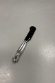 Georg Jensen Sterling Silver Acorn Caviar Knife with blade of Horn No. 67. Measures 14,8 cm / ...
