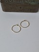 Hoop earrings in 14 kt goldStamped HS - 585Diameter 15 mm.Weight 0.74 grams