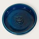 Kähler ceramics, Blue glazed table plate with decoration / Coat of arms, 19cm in diameter, 5cm ...