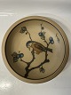Bornholm pottery, Hjorth, Bowl motif Bird on branches.Diameter 13.0 cm.Decoration number ...