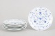 Bing & Grøndahl Butterfly, set of six cake plates.Set of six white porcelain cake plates ...