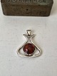 N.E.From pendant in sterling silver with amber pearl Stamped: N.E.From - Sterling - Denmark ...