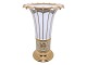 Royal Copenhagen Hetsch vase with gold edges and green decoration.The factory mark shows, ...