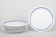Lyngby/Danild, set of six dinner plates.Set of six porcelain dinner plates decorated with a ...