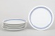Lyngby/Danild, set of six lunch plates.Set of six porcelain lunch plates decorated with a ...