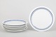 Lyngby/Danild, set of six lunch plates.Set of six porcelain lunch plates decorated with a ...