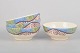 Gien "Savane", set of four bowls.Set of four faience bowls in the Savane pattern with a ...