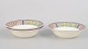 Gien "Savane", set of three bowls.Set of three faience bowls in the Savane pattern featuring a ...