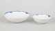 Royal Copenhagen Princess, pair of bowls.Two elegant bowls in fluted white porcelain with the ...
