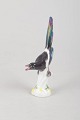 Meissen miniature bird.Hand-painted porcelain miniature figure depicting a bird with finely ...