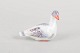 Meissen miniature goose.Hand-painted porcelain miniature figure depicting a goose with finely ...