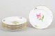 Meissen Saxon Flower, set of six small side dishes.Set of six hand-painted porcelain side ...