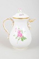 Meissen, demitasse coffee pot.Elegant demitasse coffee pot in hand-painted porcelain with ...