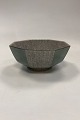 Royal Copenhagen Octagonal Crackle Bowl No. 457/3419. Light green/Sea green. Measures 7.5 cm x ...