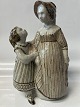 Bing & Grondahl stoneware figurine, Mother and daughter.Decoration number 206 JC.Design ...