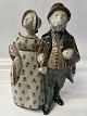 Bing & Grondahl stoneware figurine, Man and Wife.Decoration number 7208 JC.Design Gudrun ...