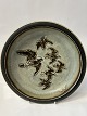 Royal Copenhagen Knud Kyhn Stoneware dish with birdsDecoration number: 21586.Measures 24 ...