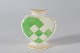 Aluminia Christmas heartHeart shaped candlestick made of faiencewith green ...
