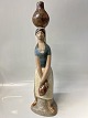 Lladro, Large Spanish figurine: Girl with watering can(also called the water ...