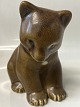 Knud Basse Bear Figure in Brown Glazed CeramicProduced in Denmark in the 1960s.Height ...