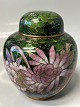Cloisonné Tea Canister in beautiful colorsHeight: 10.5 cm.Perfect condition.