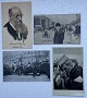 Fire danske postkort. Tre ubrugte. Fremstår alle i god stand. A. Thorvald Stauning Folkets Søn, ...
