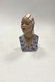Dahl Jensen Figurine No. 1211 - Bust of African Woman. Measures 20 cm x 12 cm / 7.87 in. x 4.72 ...